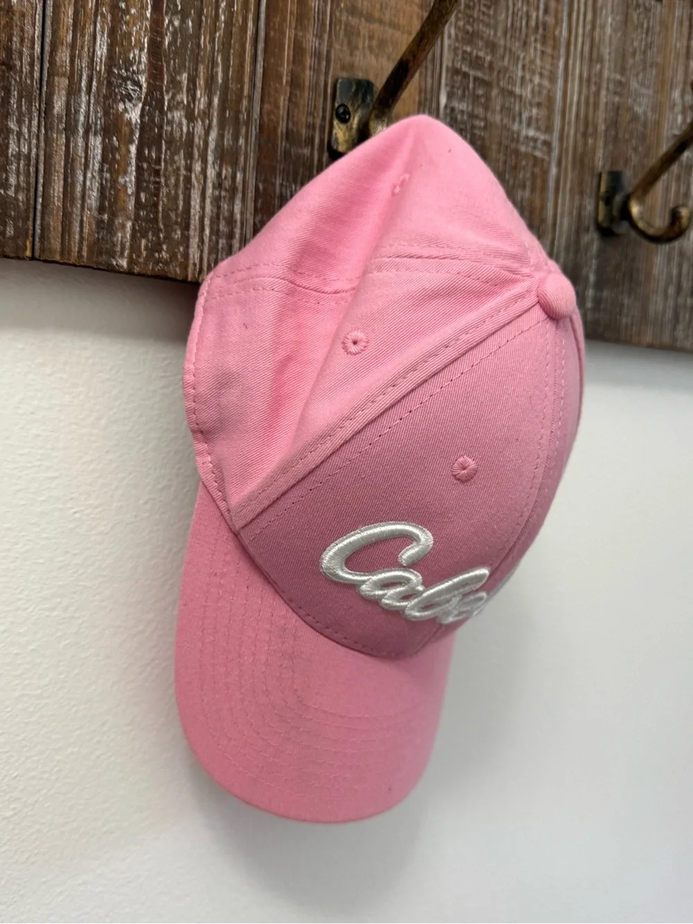 Cabela's Pink Kids Logo Baseball Hat